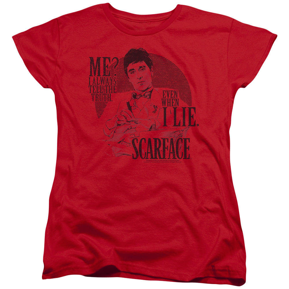 SCARFACE : TRUTH S\S WOMENS TEE RED 2X