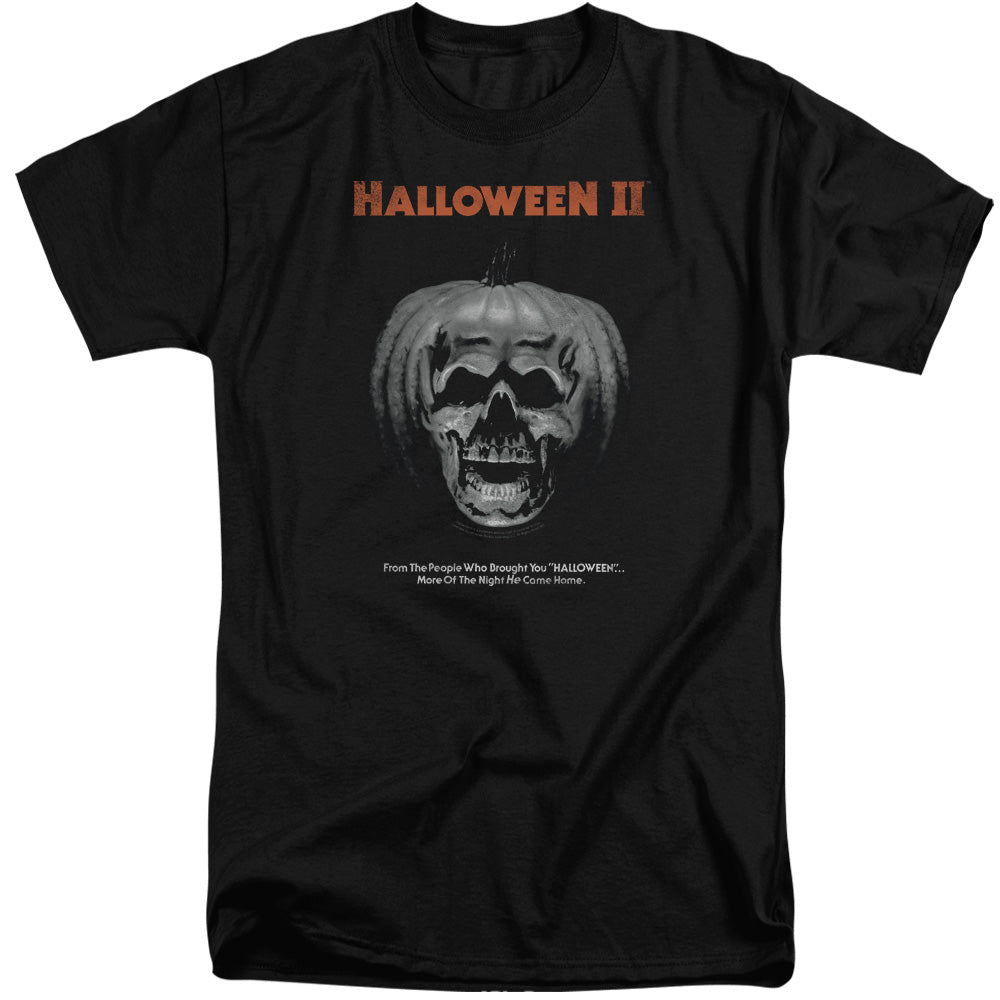 HALLOWEEN II : PUMPKIN POSTER S\S ADULT TALL BLACK 2X