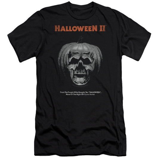 HALLOWEEN II : PUMPKIN POSTER PREMIUM CANVAS ADULT SLIM FIT 30\1 BLACK 2X