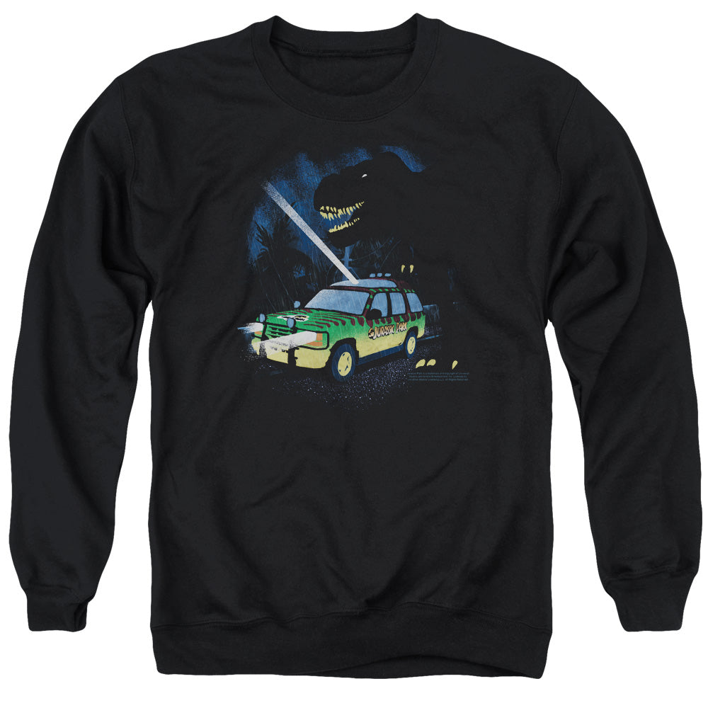 JURASSIC PARK : TURN IT OFF ADULT CREW NECK SWEATSHIRT BLACK 2X