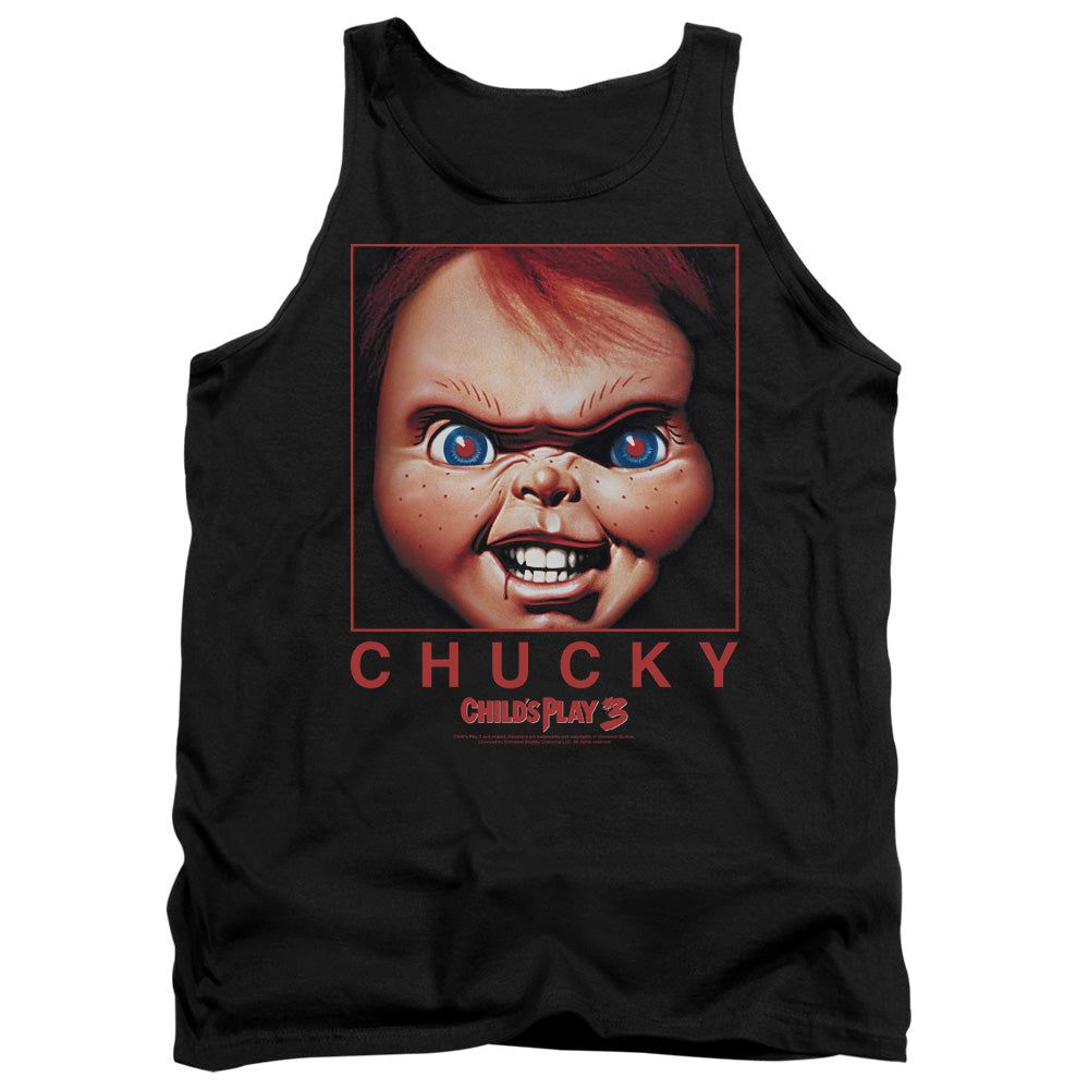 CHILD'S PLAY 3 : CHUCKY SQUARED ADULT TANK Black 2X