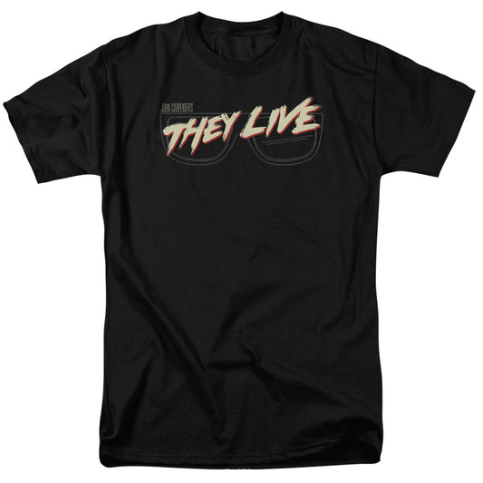 THEY LIVE : GLASSES LOGO S\S ADULT 18\1 Black 2X