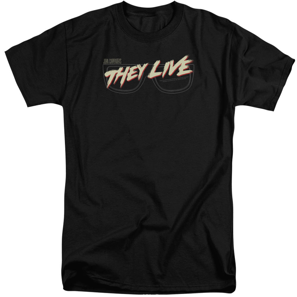 THEY LIVE : GLASSES LOGO S\S ADULT TALL BLACK 2X