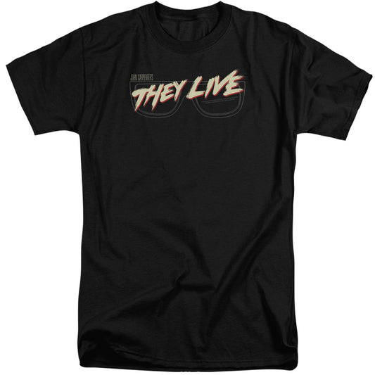 THEY LIVE : GLASSES LOGO S\S ADULT TALL BLACK 3X