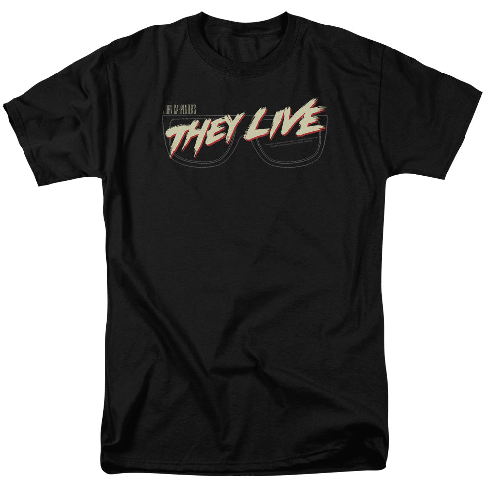 THEY LIVE : GLASSES LOGO S\S ADULT 18\1 BLACK 5X