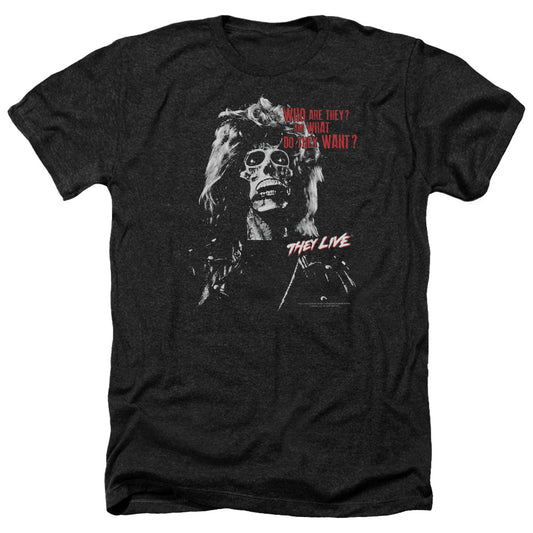 THEY LIVE : THEY WANT ADULT HEATHER BLACK XL