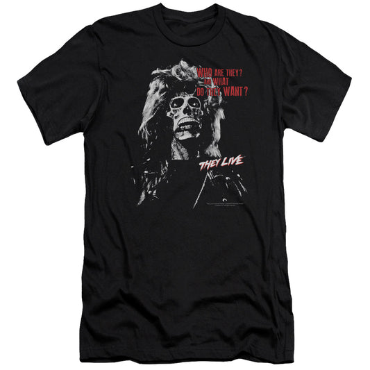 THEY LIVE : THEY WANT PREMIUM CANVAS ADULT SLIM FIT 30\1 BLACK 2X