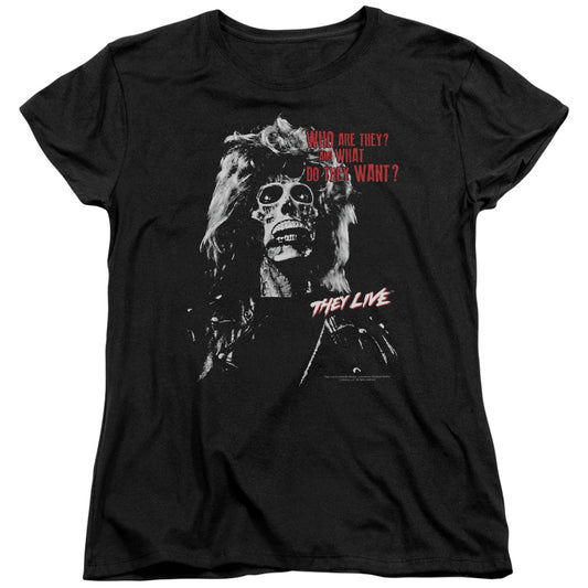 THEY LIVE : THEY WANT S\S WOMENS TEE Black 2X