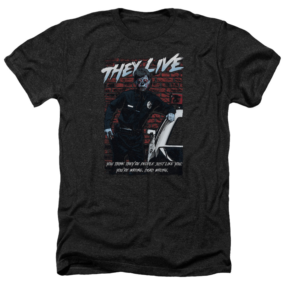 THEY LIVE : DEAD WRONG ADULT HEATHER BLACK XL