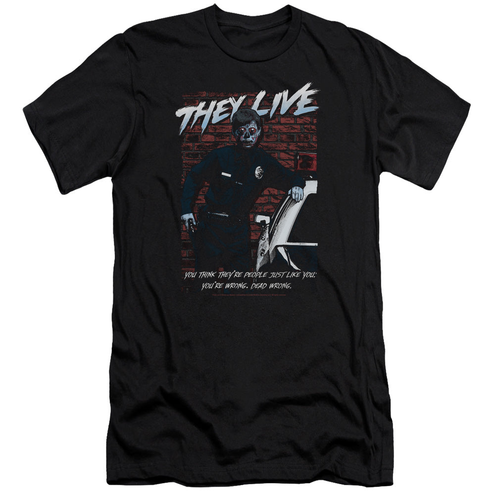 THEY LIVE : DEAD WRONG PREMIUM CANVAS ADULT SLIM FIT 30\1 BLACK 2X