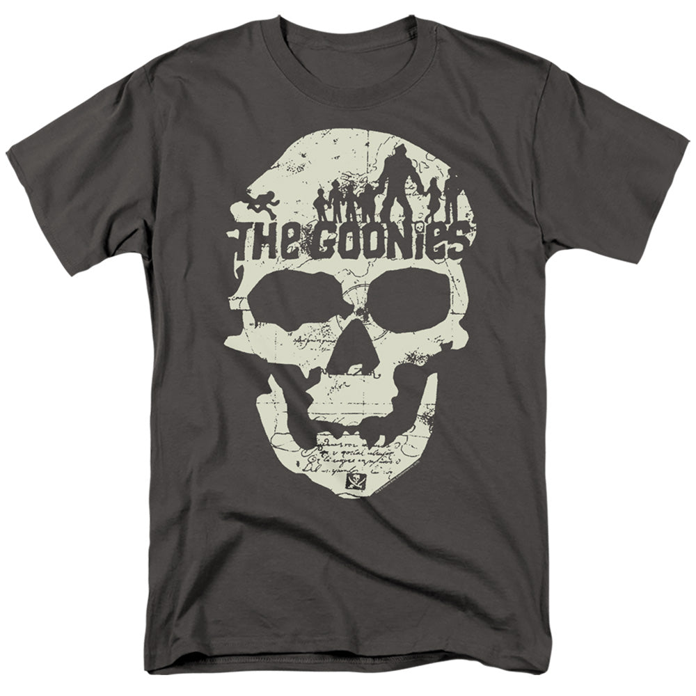 THE GOONIES : SKULL MAP S\S ADULT 18\1 Charcoal 2X