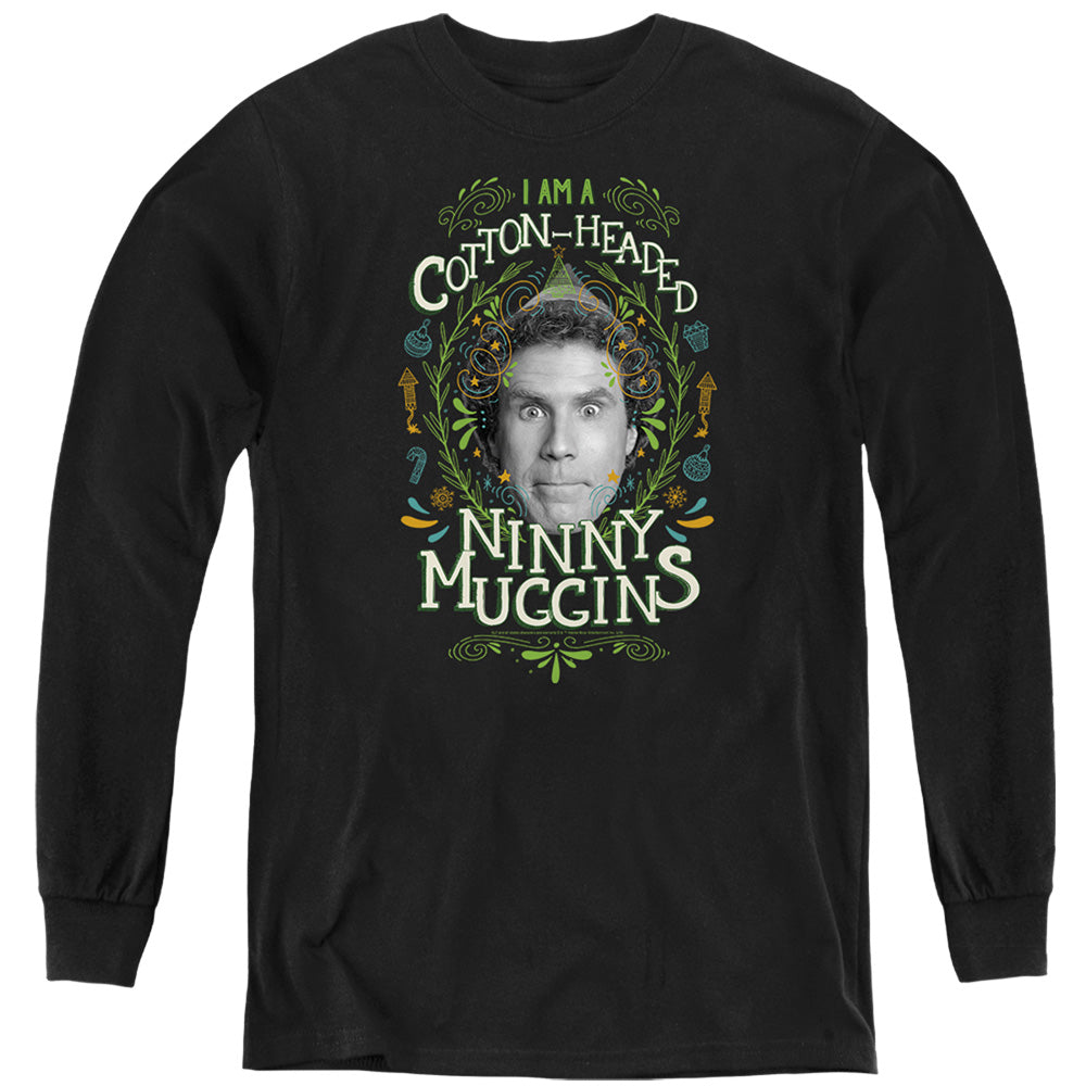 ELF : COTTON HEADED NINNY MUGGINS L\S YOUTH Black LG