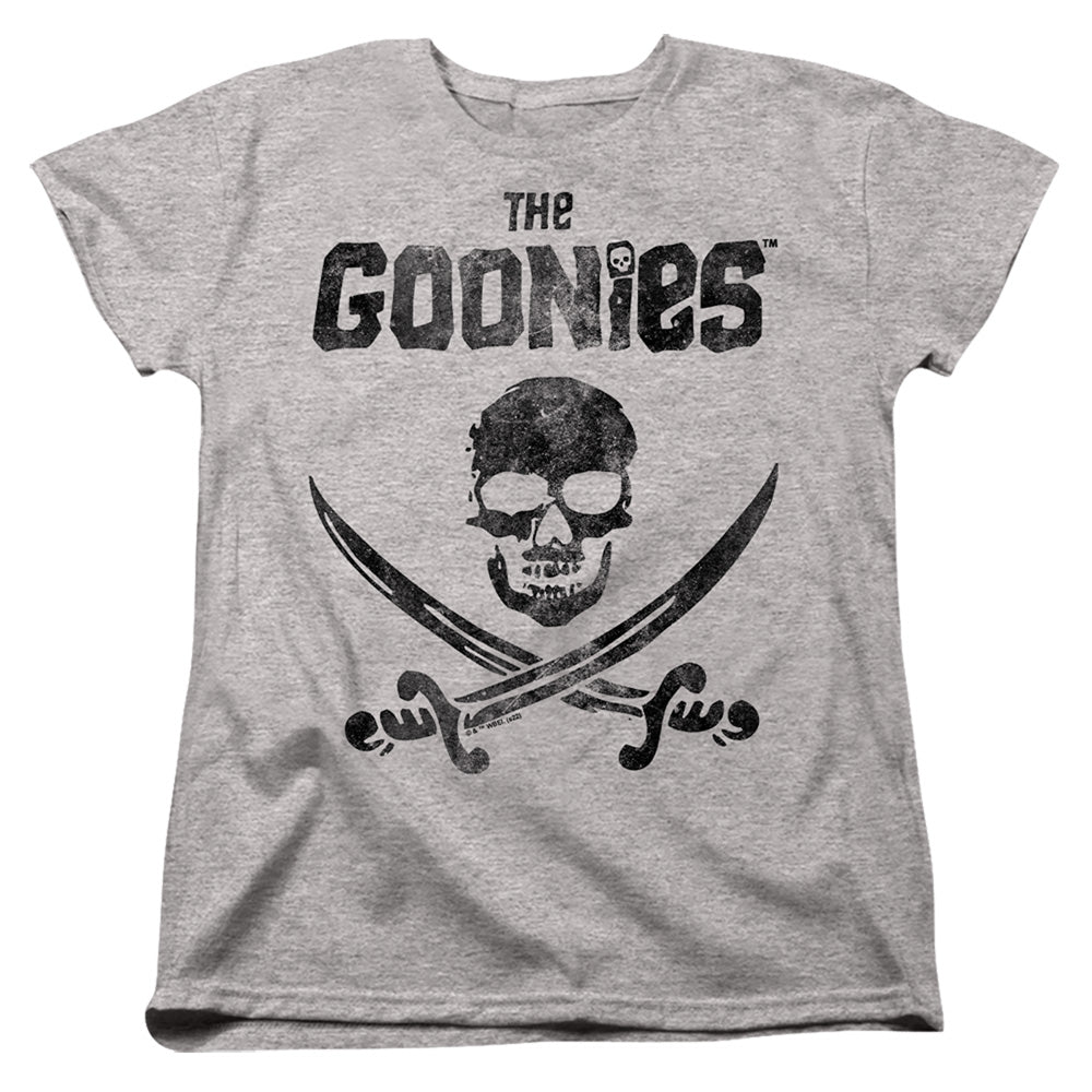 THE GOONIES : FLAG 2 WOMENS SHORT SLEEVE Athletic Heather MD