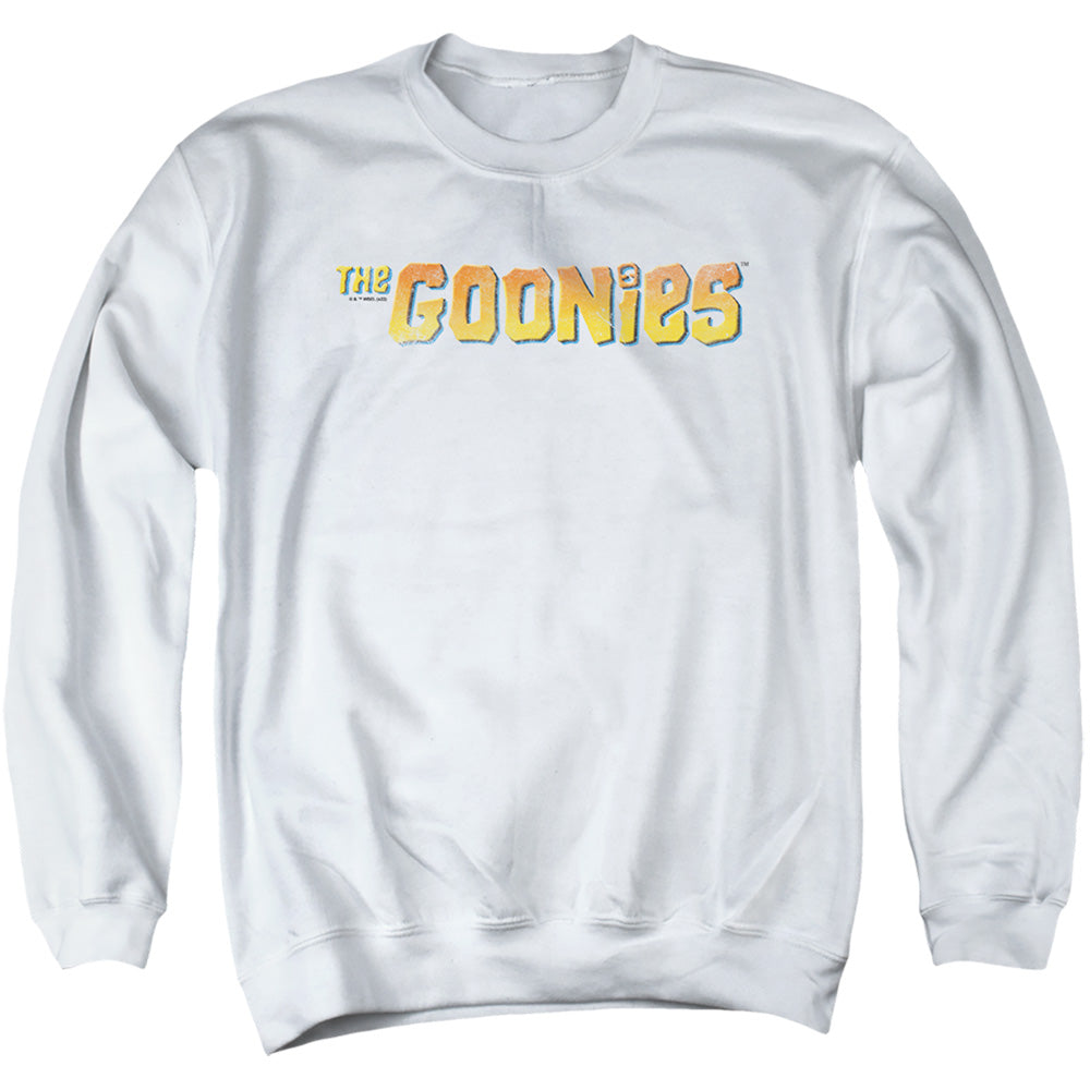 THE GOONIES : LOGO ADULT CREW SWEAT White 2X