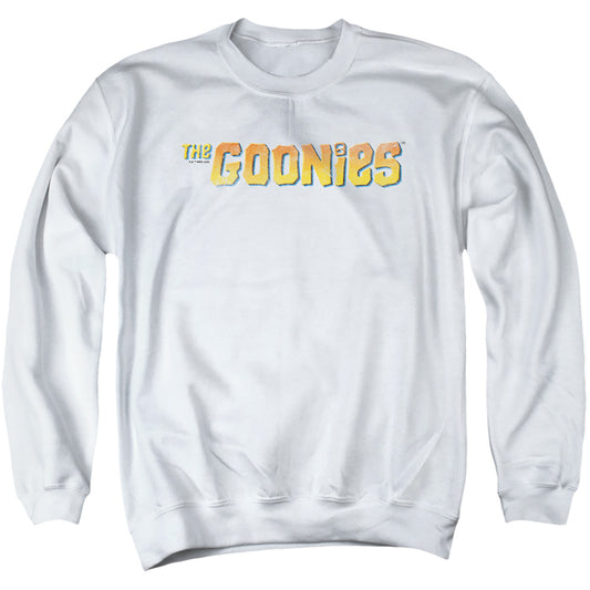 THE GOONIES : LOGO ADULT CREW SWEAT White 2X