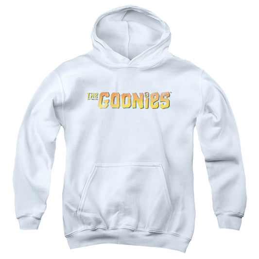 THE GOONIES : LOGO YOUTH PULL OVER HOODIE White LG