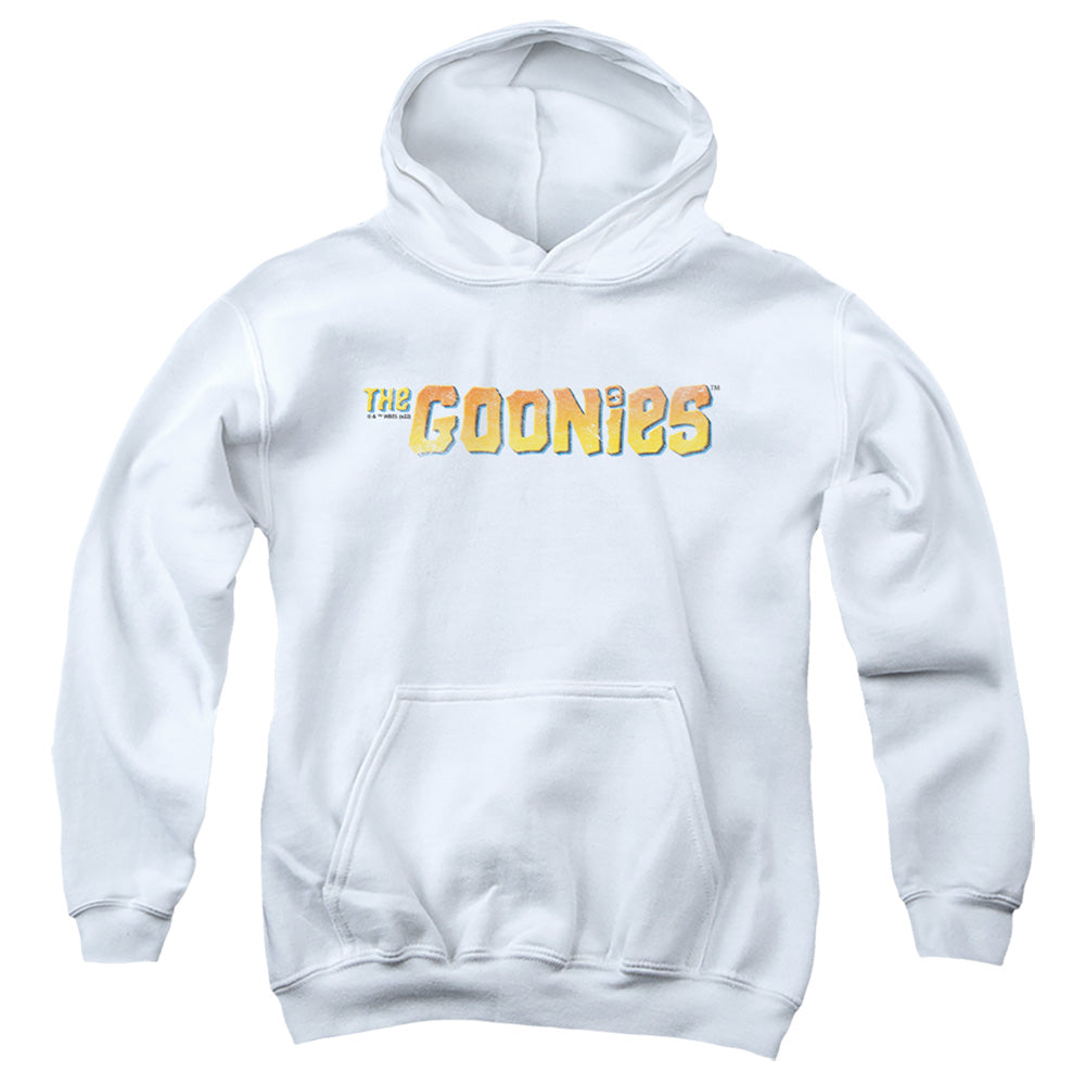 THE GOONIES : LOGO YOUTH PULL OVER HOODIE White XL