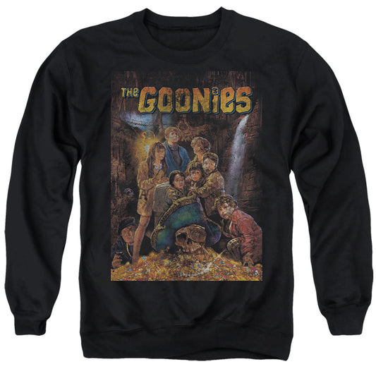 THE GOONIES : POSTER ADULT CREW SWEAT Black SM