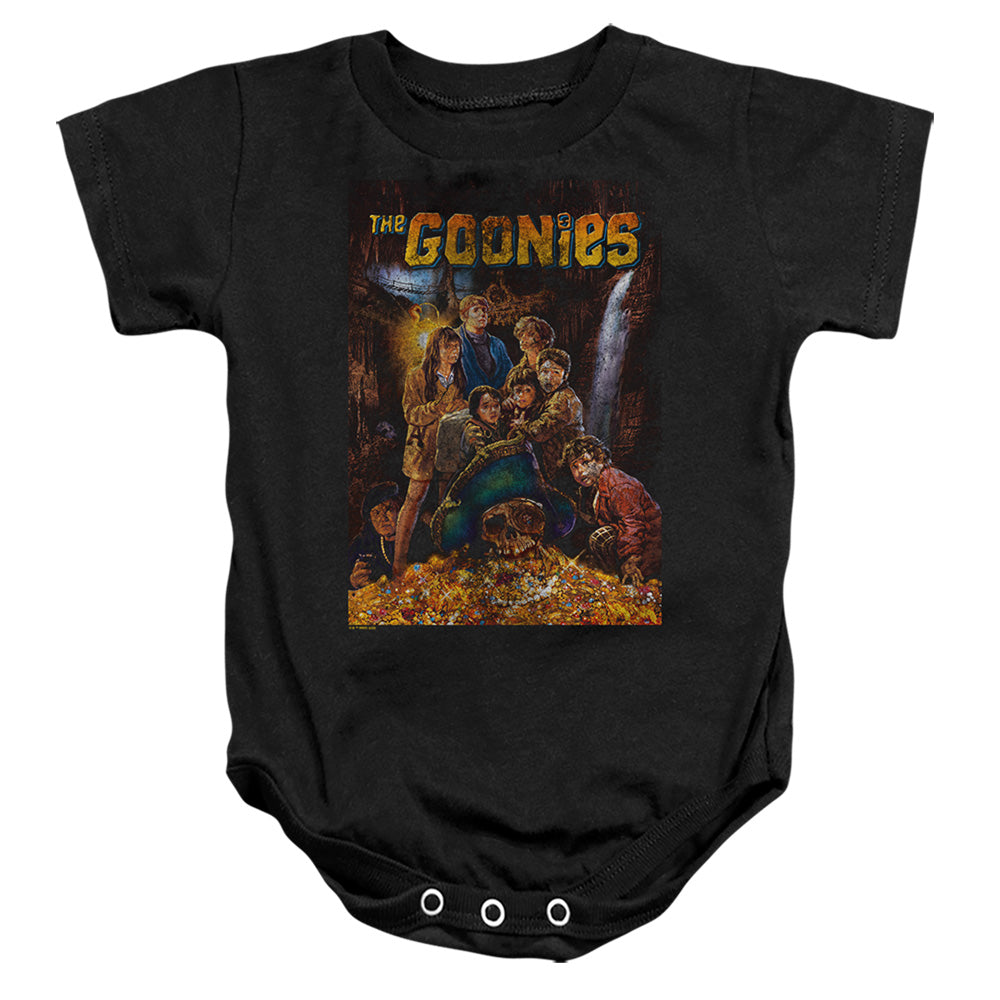 THE GOONIES : POSTER INFANT SNAPSUIT Black LG (18 Mo)