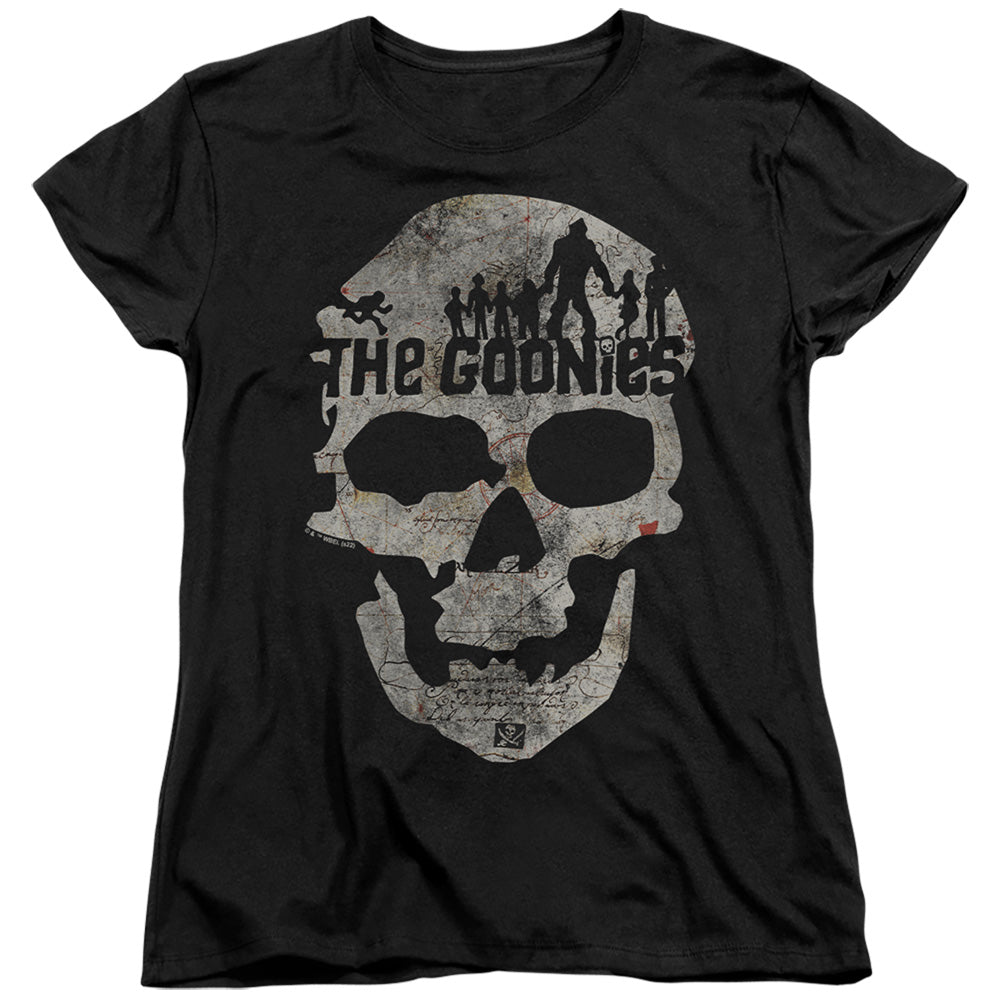 THE GOONIES : SKULL 1 WOMENS SHORT SLEEVE Black 2X