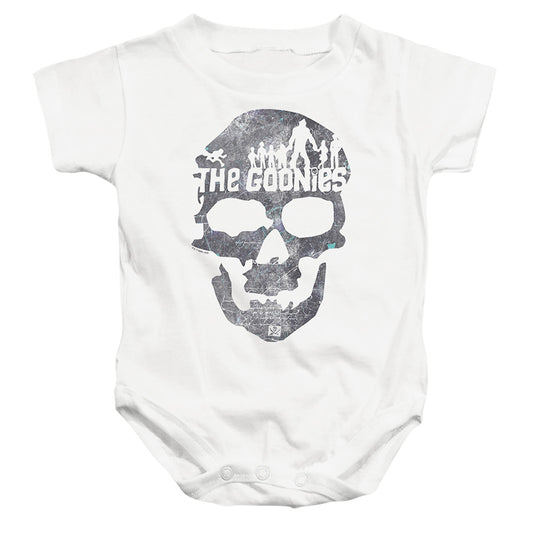 THE GOONIES : SKULL 2 INFANT SNAPSUIT White LG (18 Mo)