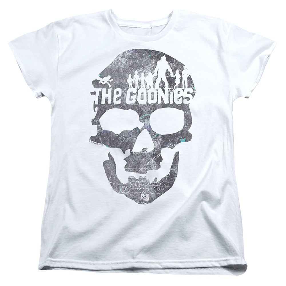 THE GOONIES : SKULL 2 WOMENS SHORT SLEEVE White 2X