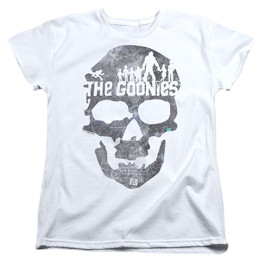 THE GOONIES : SKULL 2 WOMENS SHORT SLEEVE White MD