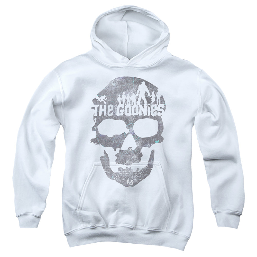 THE GOONIES : SKULL 2 YOUTH PULL OVER HOODIE White LG