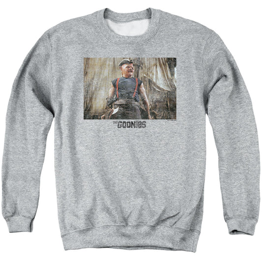 THE GOONIES : SLOTH 1 ADULT CREW SWEAT Athletic Heather 3X