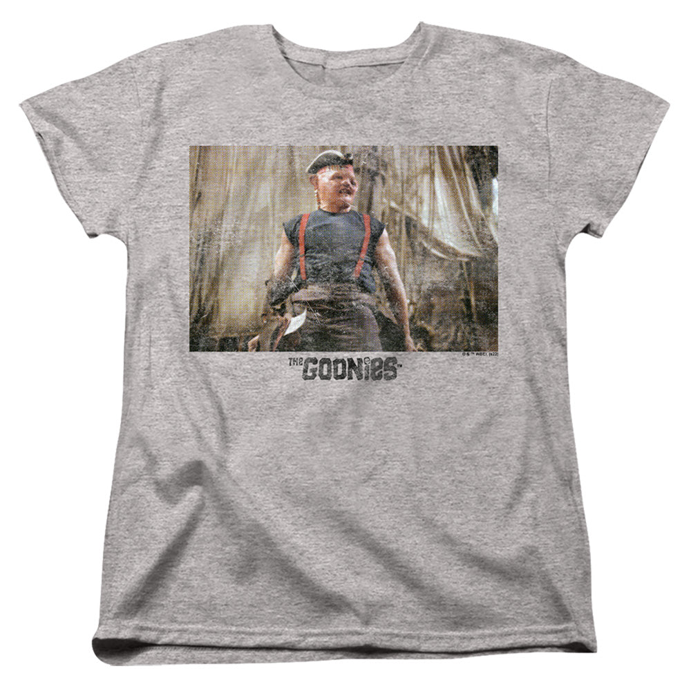 THE GOONIES : SLOTH 1 WOMENS SHORT SLEEVE Athletic Heather 2X