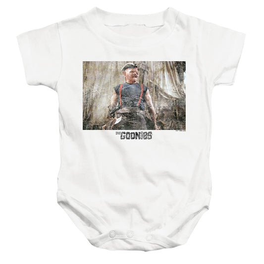 THE GOONIES : SLOTH 2 INFANT SNAPSUIT White SM (6 Mo)