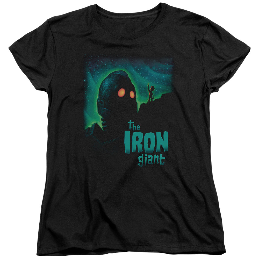 IRON GIANT : LOOK TO THE STARS S\S WOMENS TEE BLACK LG