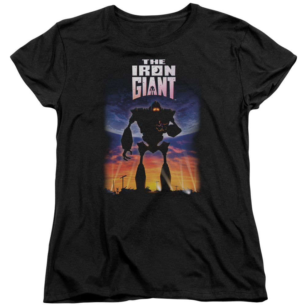 IRON GIANT : POSTER S\S WOMENS TEE BLACK LG