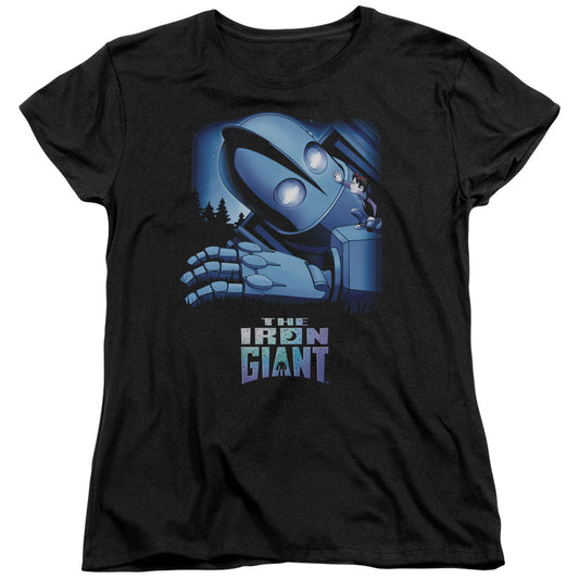 IRON GIANT : GIANT AND HOGARTH S\S WOMENS TEE Black 2X