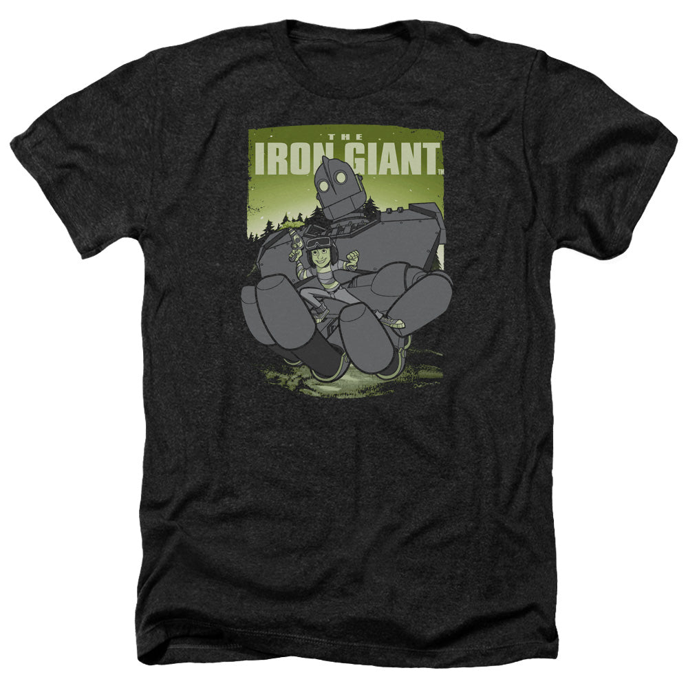 IRON GIANT : HELPING HAND ADULT HEATHER BLACK 2X