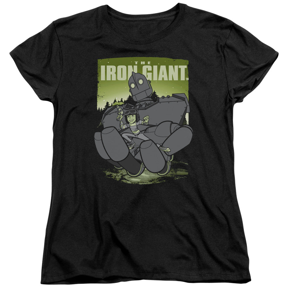 IRON GIANT : HELPING HAND S\S WOMENS TEE Black 2X