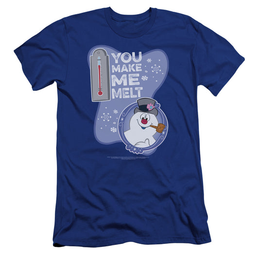 FROSTY THE SNOWMAN : MELT PREMIUM CANVAS ADULT SLIM FIT 30\1 Royal Blue 2X