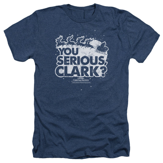 CHRISTMAS VACATION : YOU SERIOUS CLARK ADULT HEATHER Navy 2X