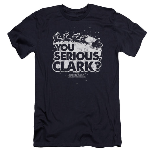 CHRISTMAS VACATION : YOU SERIOUS CLARK PREMIUM CANVAS ADULT SLIM FIT 30\1 Navy MD
