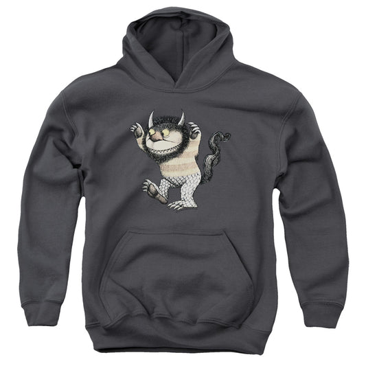 WHERE THE WILD THINGS ARE : CAROL YOUTH PULL OVER HOODIE Charcoal LG