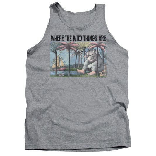 WHERE THE WILD THINGS ARE : COVER ART ADULT TANK Athletic Heather 2X