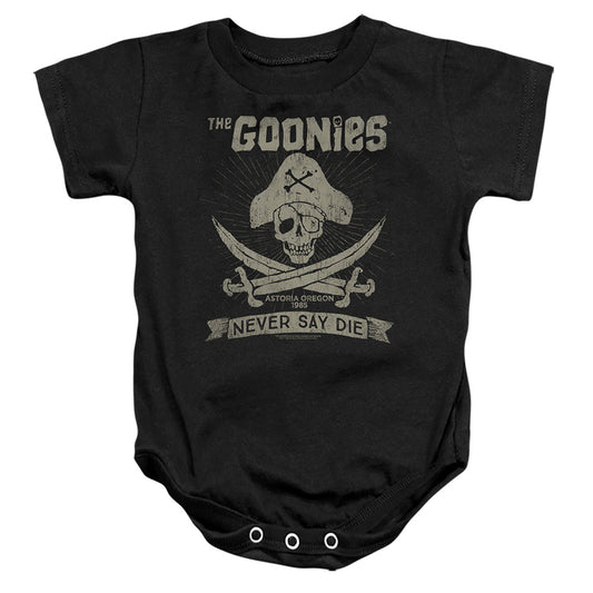 THE GOONIES : NEVER SAY DIE INFANT SNAPSUIT Black LG (18 Mo)