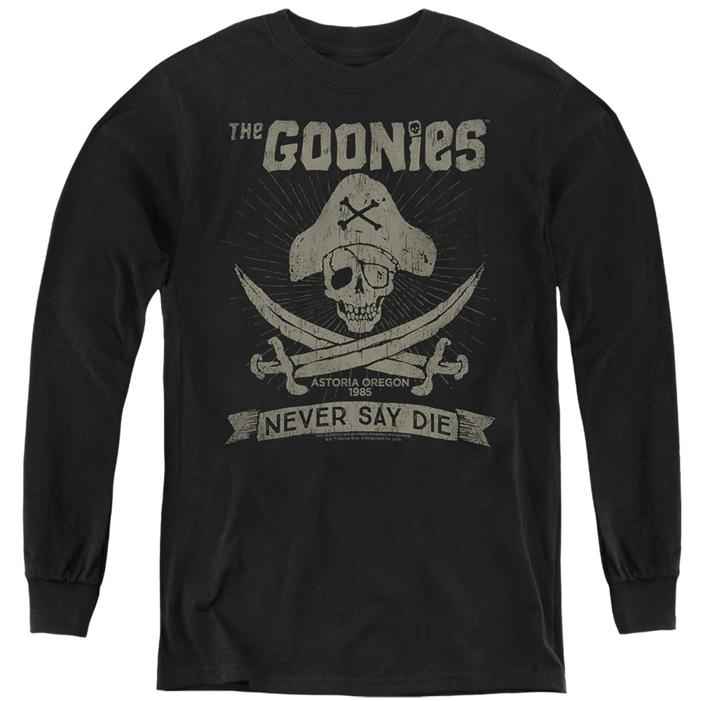 THE GOONIES : NEVER SAY DIE L\S YOUTH Black LG