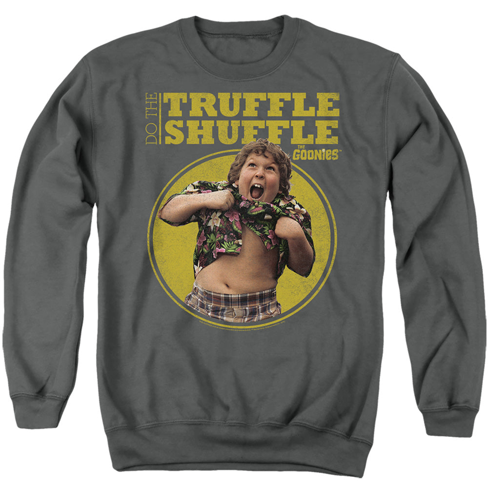 THE GOONIES : CHUNK TRUFFLE SHUFFLE ADULT CREW SWEAT Charcoal SM