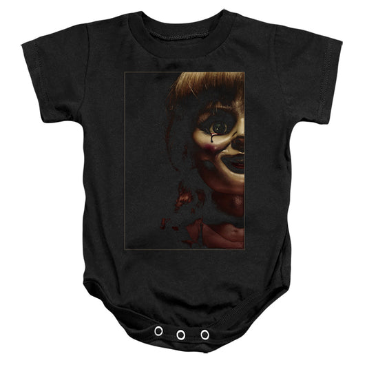 ANNABELLE : DOLL TEAR INFANT SNAPSUIT Black SM (6 Mo)