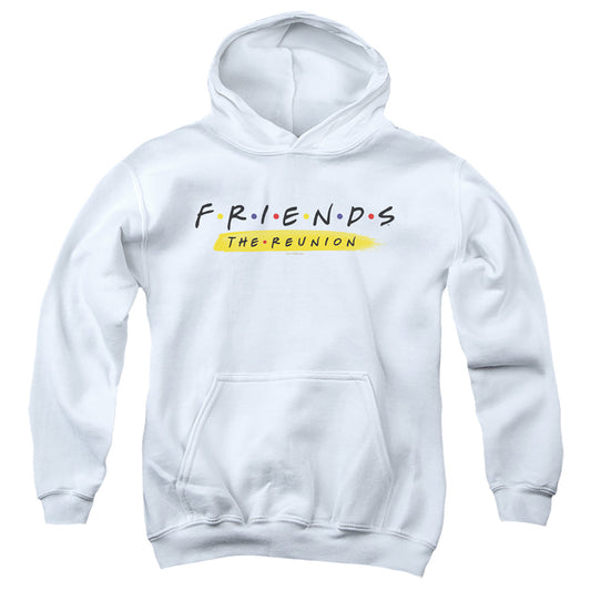 FRIENDS : REUNION LOGO YOUTH PULL OVER HOODIE White LG