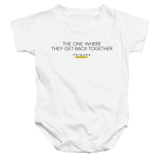 FRIENDS : THE ONE WITH REUNION INFANT SNAPSUIT White LG (18 Mo)