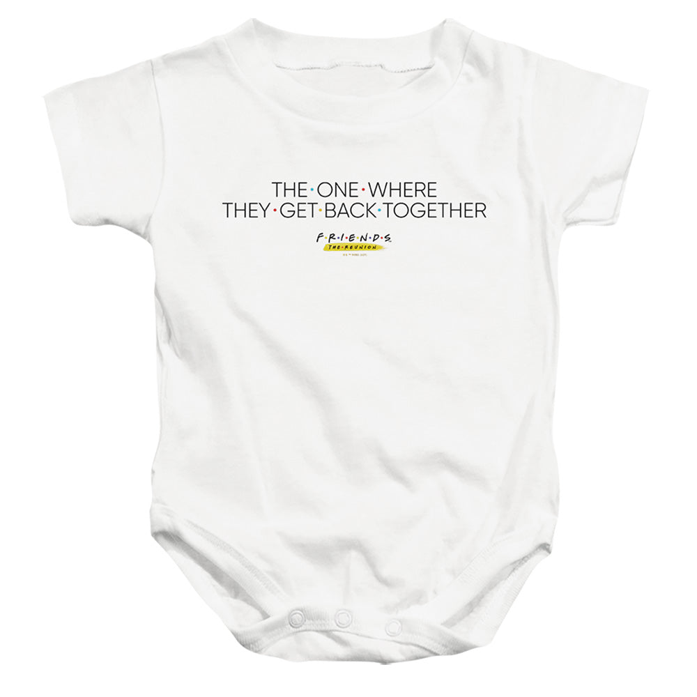 FRIENDS : THE ONE WITH REUNION INFANT SNAPSUIT White MD (12 Mo)