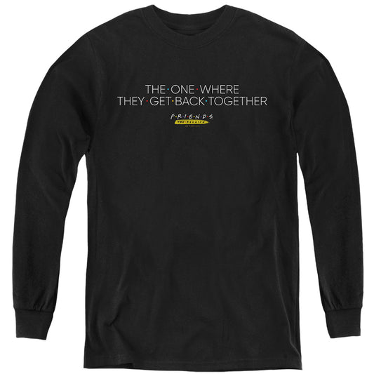 FRIENDS : THE ONE WITH REUNION L\S YOUTH Black XL