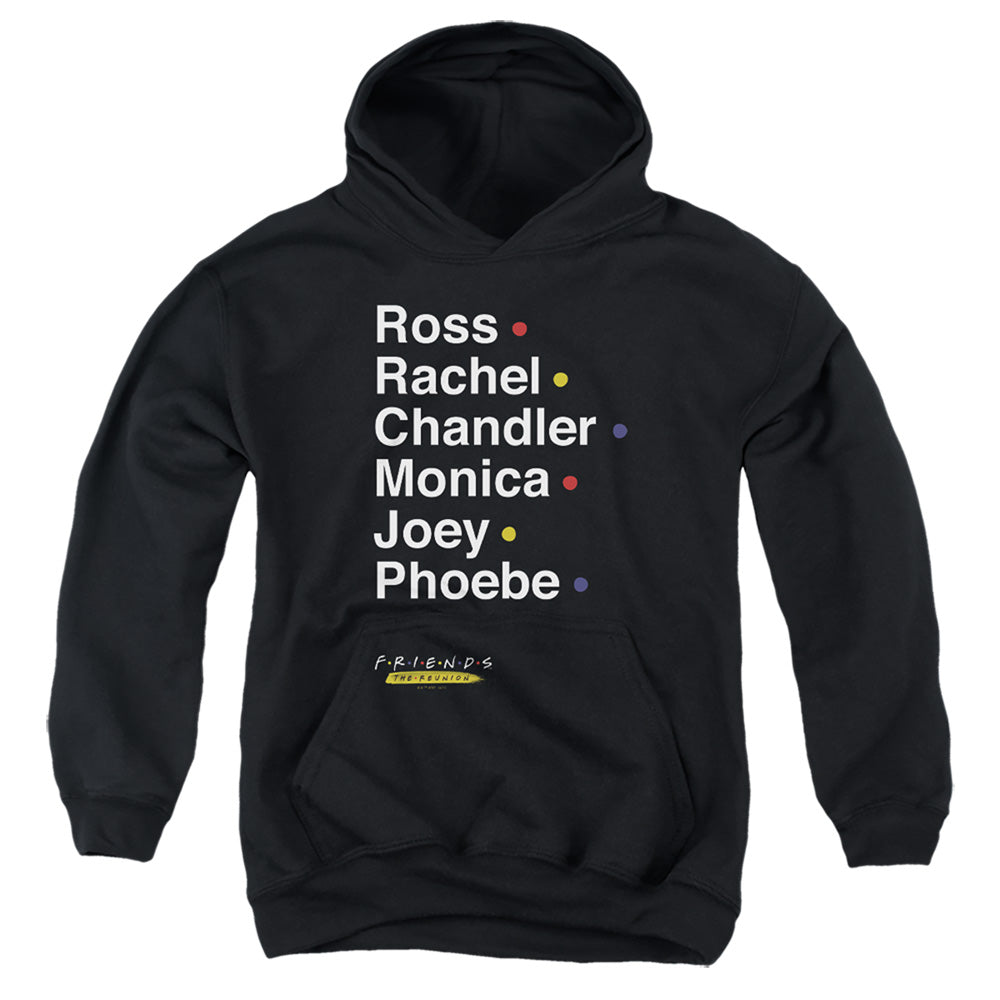 FRIENDS : REUNION NAMES YOUTH PULL OVER HOODIE Black LG